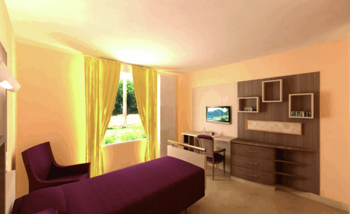 chambre d'une maison de retraite 